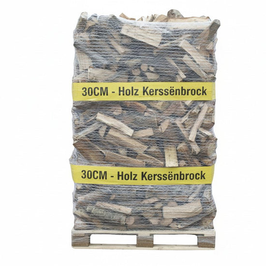 Brennholz 30cm Luftgetrocknet 2 RM Palette – Kaminholz im Ballot Gespalten