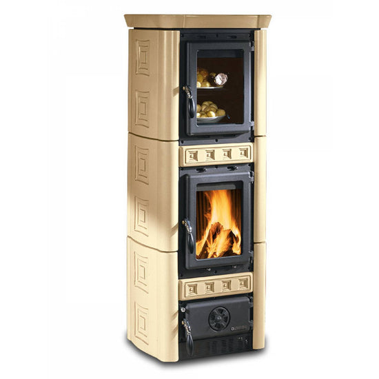 Gaia Forno Holzofen 7,3kW mit Backfach – Kaminofen & Backofen Kombi 6mm Stahl