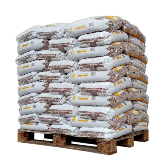 Sunfire Premium Holzpellets 1050kg Palette – 70 Säcke à 15kg Naturbelassen 6mm