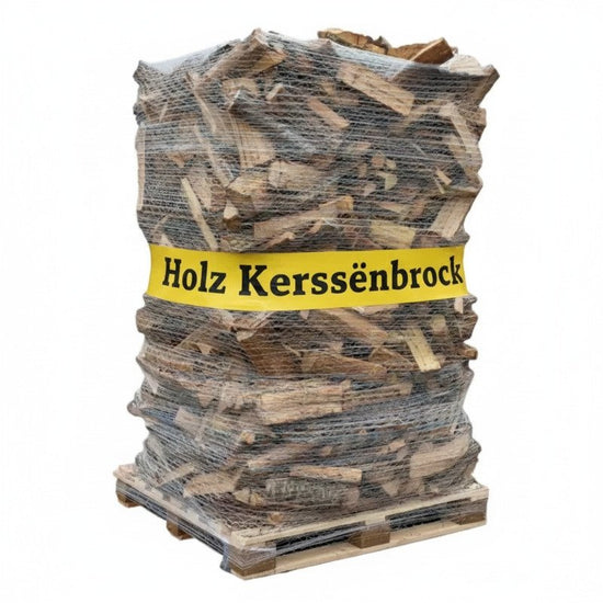 Brennholz 25cm Extra Trocken 2 RM Palette – Ofenfertiges Hartholz Gespalten