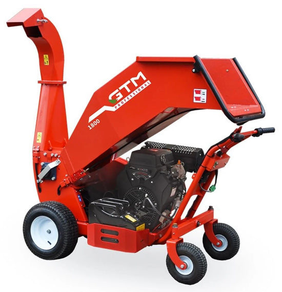 GTM Professional Häcksler GTS1800WD 24PS Loncin V-Twin Radantrieb 120mm