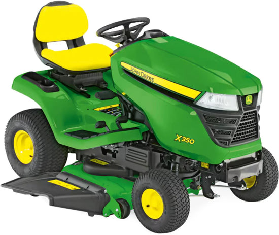 John Deere X350 Rasentraktor ohne Mähwerk Kawasaki V-Twin Hydrostat