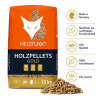 Heizfuxx Holzpellets 6 mm ENplus A1 – Palette 990 kg (66 × 15 kg)